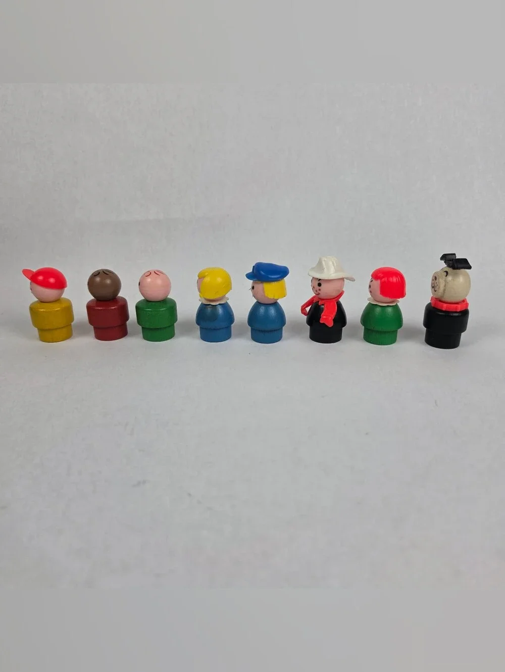 Vintage Fisher Price Little People Wooden Figurines